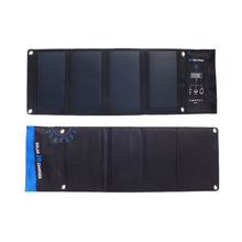 Load image into Gallery viewer, 28W Foldable Waterproof Fast Charging Solar Panel Charger Mobile Power Bank with 3 USB Ports